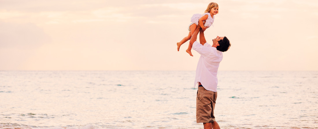 Padre e hija pasando tiempo de calidad